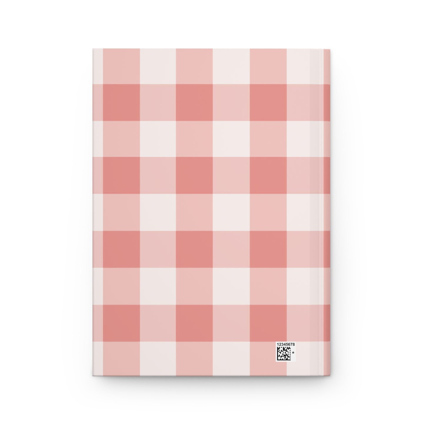 Notebook | Red Reflections Gingham Hardcover Notebook - Red Check Notebook for School, Journal for Writers, Cute Planner