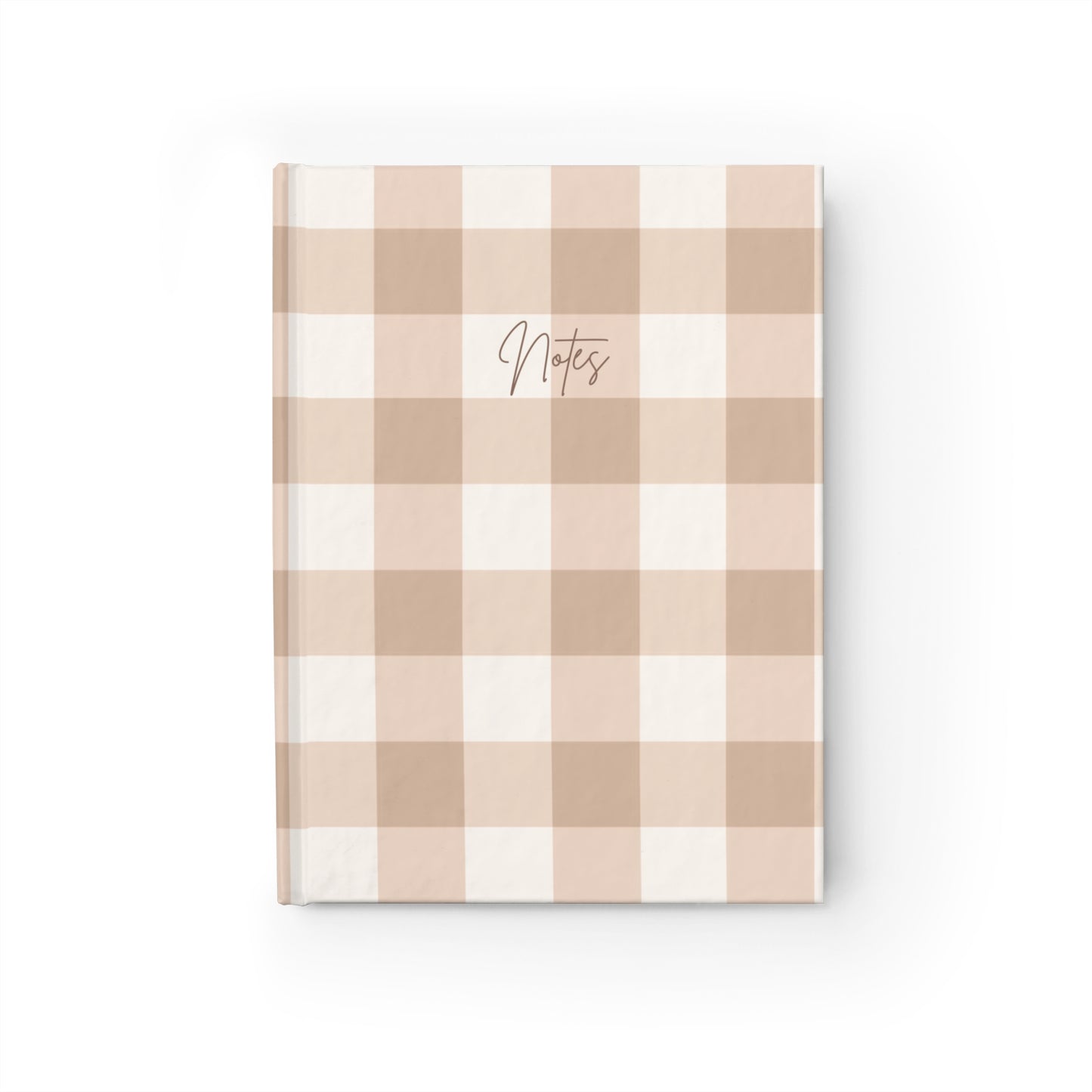 Notebook | Chic Ruled Gingham Patterned Notebook - Elegant Notes Notebook, Perfect for Students and Creatives, Gift for Writers, Checkered Design, Daily Planner