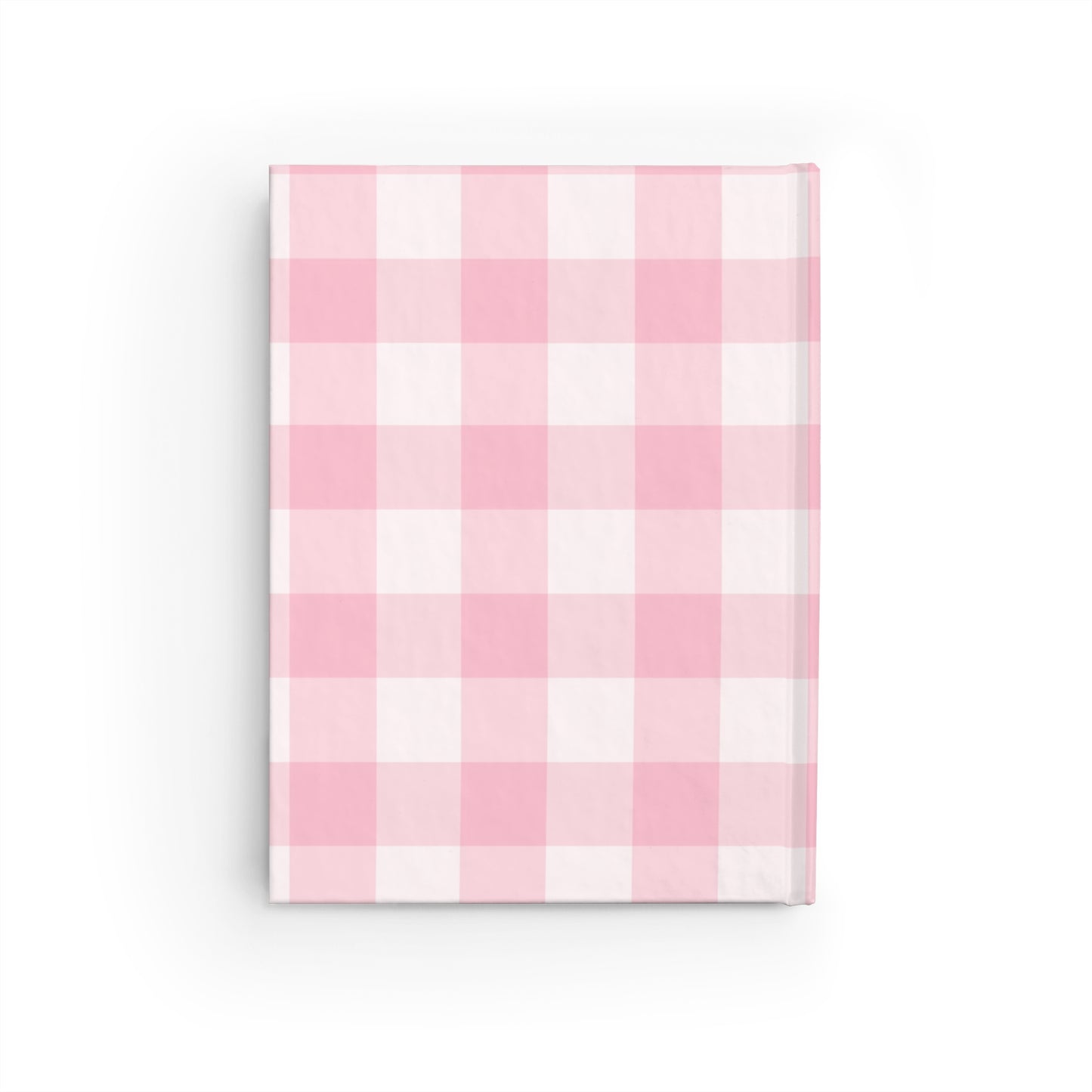 Notebook | Chic Pink Gingham Patterned Notebook - Self Love, Gratitude Notebook, Daily Planner, Gift for Her, Self-Care Journal