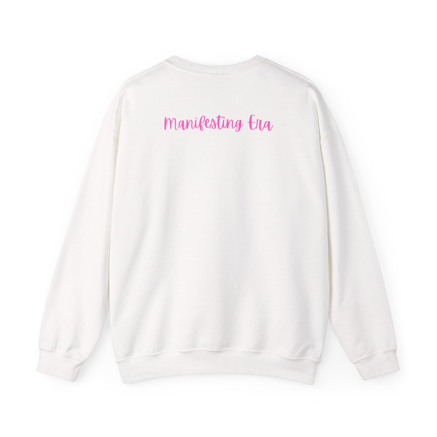 Crewneck | Manifesting Era - White & Pink | Unisex, Soft & Stylist | The Perfect Cozy Gift for BFFs, Lovers & Dreamers |