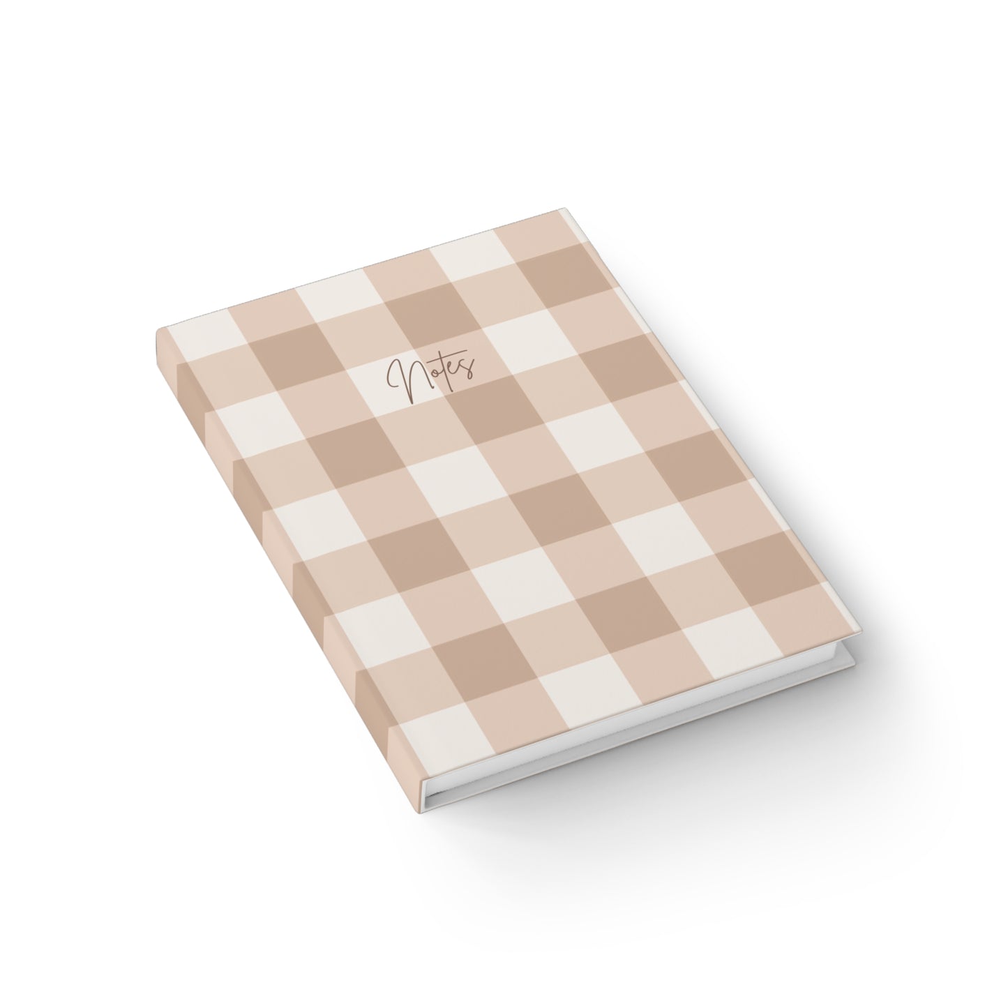 Notebook | Chic Ruled Gingham Patterned Notebook - Elegant Notes Notebook, Perfect for Students and Creatives, Gift for Writers, Checkered Design, Daily Planner